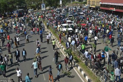 Kenyans on the streets