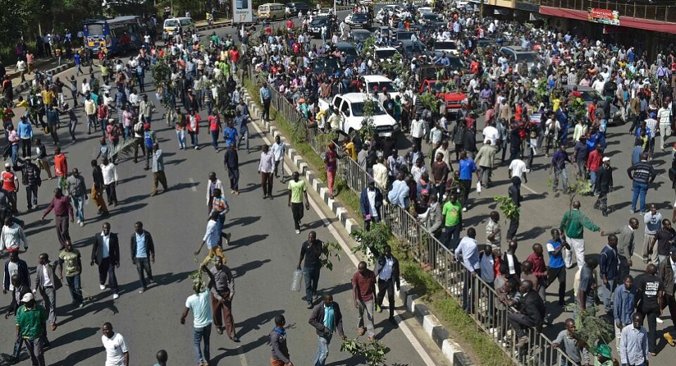 Kenyans on the streets