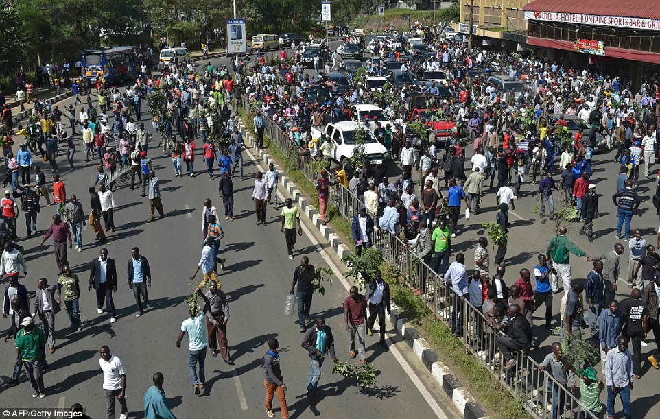Kenyans on the streets
