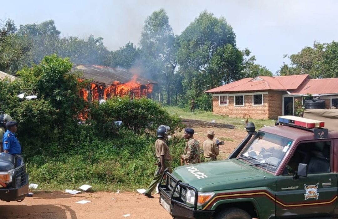 Outrage in Homa Bay as Protesters Burn Police Station During Burial of Slain Youth
