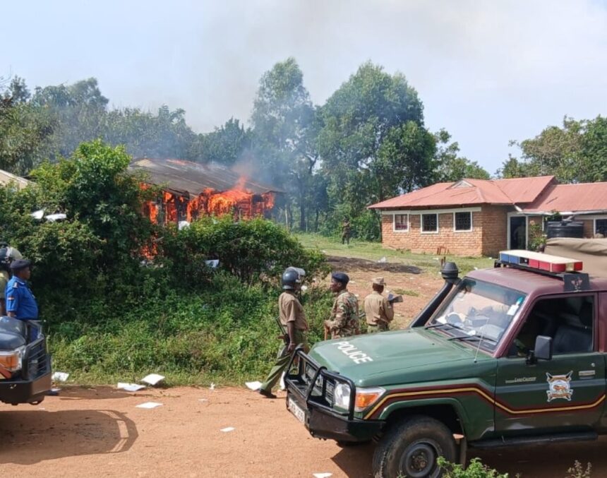 Outrage in Homa Bay as Protesters Burn Police Station During Burial of Slain Youth