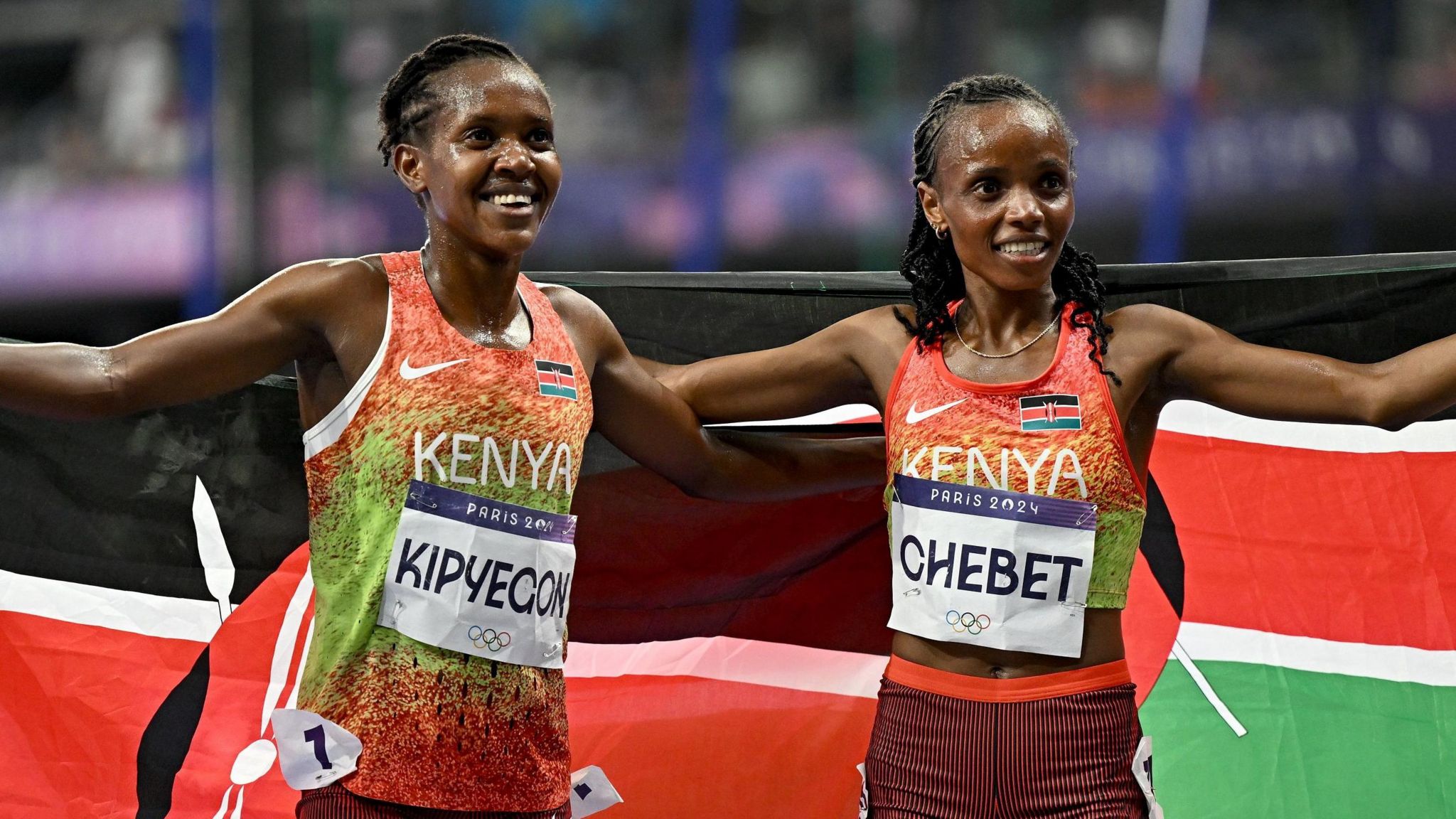 Chebet and Kipyegon lead team Kenya