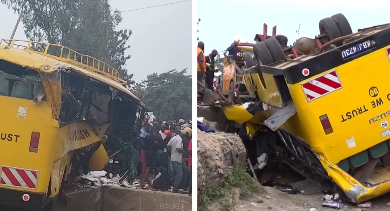 21 Killed as School Bus Overturns at Coptic–Mamboleo Roundabout