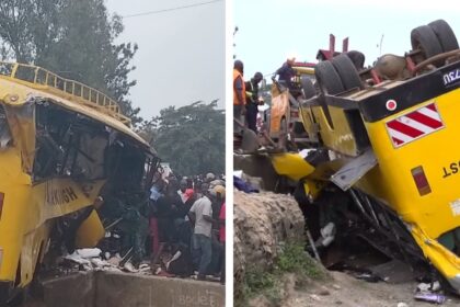 21 Killed as School Bus Overturns at Coptic–Mamboleo Roundabout