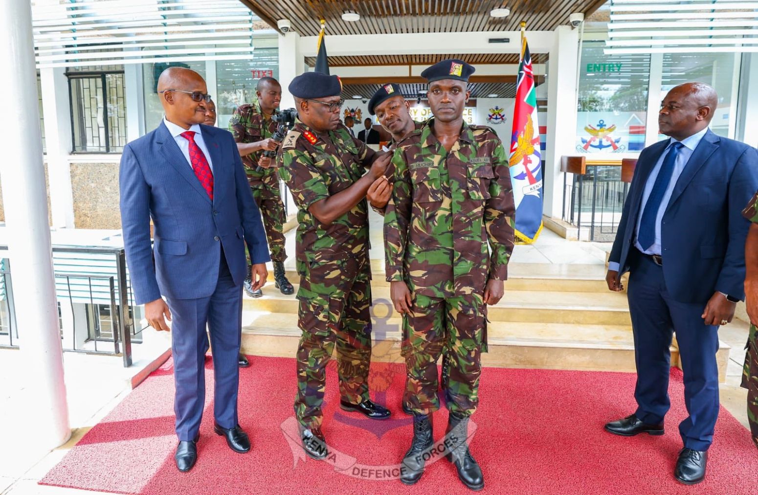 KDF Promotes Footballer Boniface Muchiri